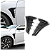 Scoop Entrada De Ar Lateral Universal Sport Preto Chevrolet - Imagem 9