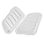 Scoop Tomada De Ar Esportivo Universal Capô Branco intake M - Imagem 5
