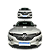 Scoop Entrada De Ar Esportivo Univeral Capô Intake Branco VW - Imagem 4