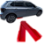 Saia Lateral Universal Ajustável Vermelho Corolla Ka Civic M - Imagem 7
