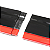 Saia Lateral Universal 220 Ajustável Preto Metálico Vermelho - Imagem 7