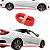 Aerofólio Spoiler frontal Carro Universal Ajustável Vermelho - Imagem 9