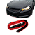 Saia Frontal Vermelho Preto Flexível Carro Flexível Lateral - Imagem 10