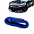 Saia frontal Universal Flexível PVC Preto com Azul ajustável - Imagem 8