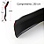 Saia frontal Universal Flexível PVC Preto com Azul ajustável - Imagem 9