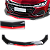 Spoiler Saia Frontal Universal Black Piano  Vermelho Premium - Imagem 5
