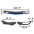 Saia frontal universal ajustável Black Piano e Azul Veicular - Imagem 10