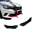 Spoiler Dianteiro Lateral Universal Ajustável BMW AUDI Volvo - Imagem 5