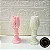VELA DECORATIVA CASTIÇAL COM ROSA COM CERA COCO - 80 GRAMAS - Imagem 1