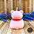 VELA URSO COM LAÇO - AROMÁTICA DECORATIVA - CERA DE COCO 210 GRAMAS - Imagem 2