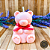 VELA URSO COM LAÇO - AROMÁTICA DECORATIVA - CERA DE COCO 210 GRAMAS - Imagem 1