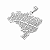 Pingente Folha do Cerrado Mapa do Brasil - Imagem 3