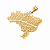 Pingente Folha do Cerrado Mapa do Brasil - Imagem 1