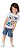 Camiseta Infantil Masculina Meia Malha Cascão By Gus - Imagem 1