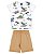 CONJUNTO INFANTIL MENINO CAMISETA E BERMUDA REIREX - Imagem 3