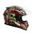 CAPACETE E0X SKULL 60 PRETO E VEMELHO - Imagem 1