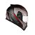 CAPACETE E0X SUPER SPORT 58 PRETO FOSCO COM VERMELHO - Imagem 1