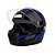 CAPACETE EBF 7 POWER 60 PRETO COM AZUL - Imagem 1