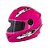 CAPACETE INFANTIL FECHADO NEW LIBERTY 4 KIDS ROSA - Imagem 1