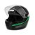 CAPACETE NEW EBF 7 CARBON 58 PRETO COM VERDE - Imagem 1