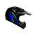 CAPACETE NEW SIX MUCK 60 PRETO COM AZUL E VERDE - Imagem 1