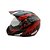 CAPACETE SUPER MOTARD IRON 58 PRETO E VERMELHO - Imagem 1