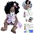 Bebê Reborn Realista Negra 100% Silicone + 19 Itens - Imagem 2