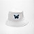 Chapéu Bucket Hat Unissex Estilo Borboleta - Imagem 1