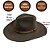 Chapéu Gusttavo Lima Estilo Country Vaquejada Fedora Aba Larga - Imagem 5