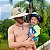 Kit Chapéu De Palha Pai e Filho Praia Surf Saida Combinando Estiloso - Imagem 1