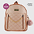 Mochila Feminina Couro Sintetico Reforçada Bolsa De Costas Estilosa Com Correntinha Dourada - Imagem 6