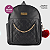 Mochila Feminina Couro Sintetico Reforçada Bolsa De Costas Estilosa Com Correntinha Dourada - Imagem 1