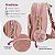 Mini Mochila Feminina Pequena Mochilista Estilosa Detalhe Coração - Imagem 3