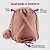 Mini Mochila Feminina Pequena Mochilista Estilosa Detalhe Coração - Imagem 4