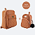 Kit Mochila Feminina Bolsa De Costas + Mini Mochilinha Pequena Mãe e Filha C/ Chaveiro Pompom - Imagem 10