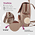 Kit Mochila Feminina Pequena Média + Mini Mochilinha Estilosa Para Carregar Celular Carteira Brinquedo - Imagem 4