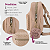 Kit Mochila Feminina Pequena Média + Mini Mochilinha Estilosa Para Carregar Celular Carteira Brinquedo - Imagem 8
