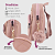 Kit Mochila Feminina Pequena Moda + Mini Bolsa Mochilinha Linda Para Adulto e Criança Mãe e Filha - Imagem 8