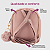Kit Mochila Feminina Pequena Moda + Mini Bolsa Mochilinha Linda Para Adulto e Criança Mãe e Filha - Imagem 9