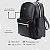 Mochila Feminina Media Reforçada Couro Macio Liso Premium Com Chaveiro Pompom - Imagem 3