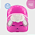 Mochila Infantil De Ovelinha Com Pelinhos 4D Linda Para Passear Dia Dia Carregar Roupas Fralda Brinquedo - Imagem 8