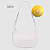Bolsa Feminina Baguete Tiracolo Alça De Ombro Com Corrente - Imagem 5