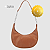 Bolsa Feminina Baguete Tiracolo Alça De Ombro Com Corrente - Imagem 1