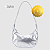 Bolsa Feminina Baguete Tiracolo Alça De Ombro Com Corrente - Imagem 7