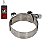 Abraçadeira 100% Inox tipo T / Tucho / T-Clamp para mangotes de 1-5/8" polegadas (D.I 49-57mm) - Imagem 1