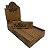Caixa Seda Pay Pay Brown Folha Marrom Mini Size 25 Livretos - Imagem 1