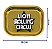 Bandeja Lion Circus Dourada De Metal Pequena 18 Cm - Imagem 1