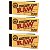 3 Livretos Piteira Papel Raw Classica Perforated Original - Imagem 1