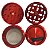 Dichavador De Metal Elements Triturador Grande 4 Partes Vermelho - Imagem 2