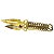 Pegador Dourado Caveira De Metal Grande - Imagem 2